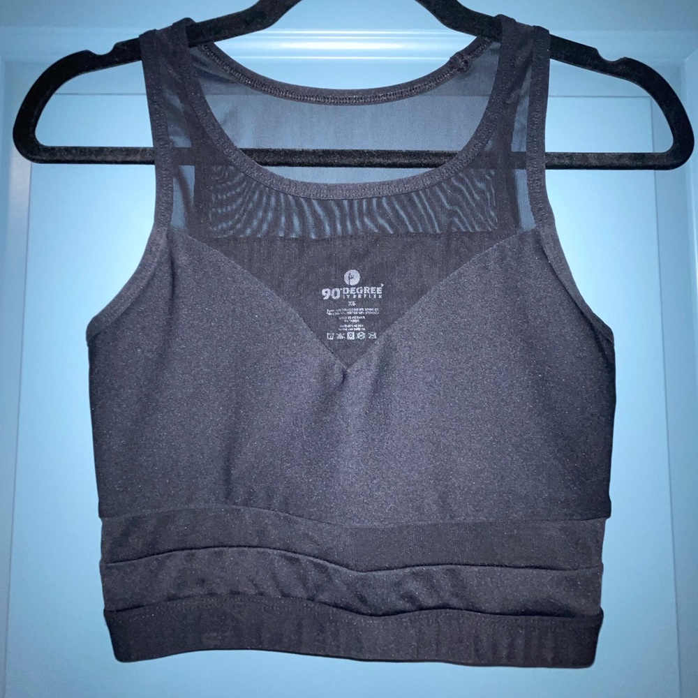 90 Degree by Reflex black sports bra